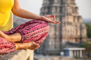 Yoga in Hampi